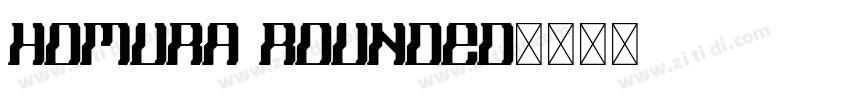 Homura Rounded字体转换